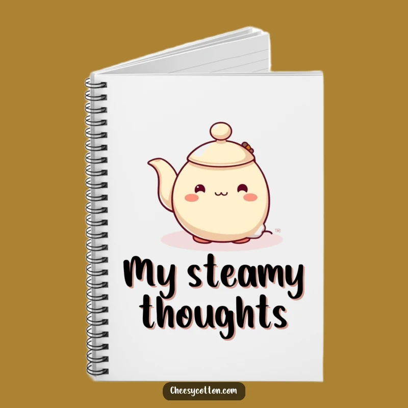Funny Shy Teapot Notebook: Jot Down Calm Thoughts with This Journal