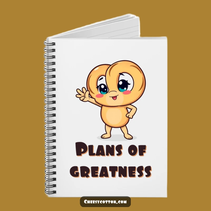Funny Pretzel Pose Notebook - Jot Down Bold Ideas Gift!