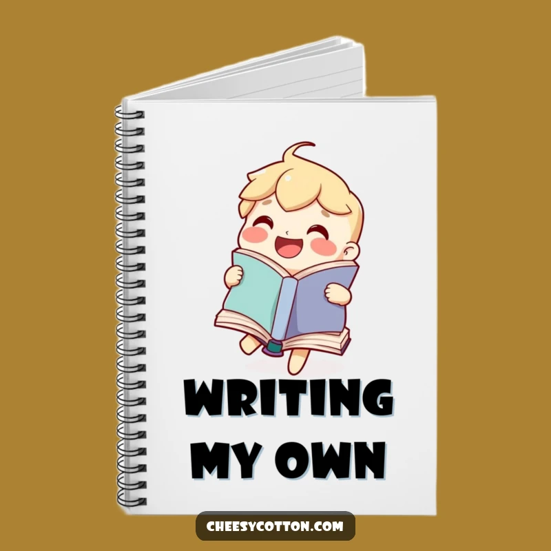 Funny Book Notebook: Jot Down Stories with a Happy Character