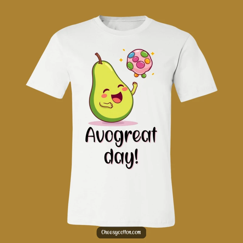 Funny Avocado Bean Bag T-Shirt - Wear Your Good Vibes!