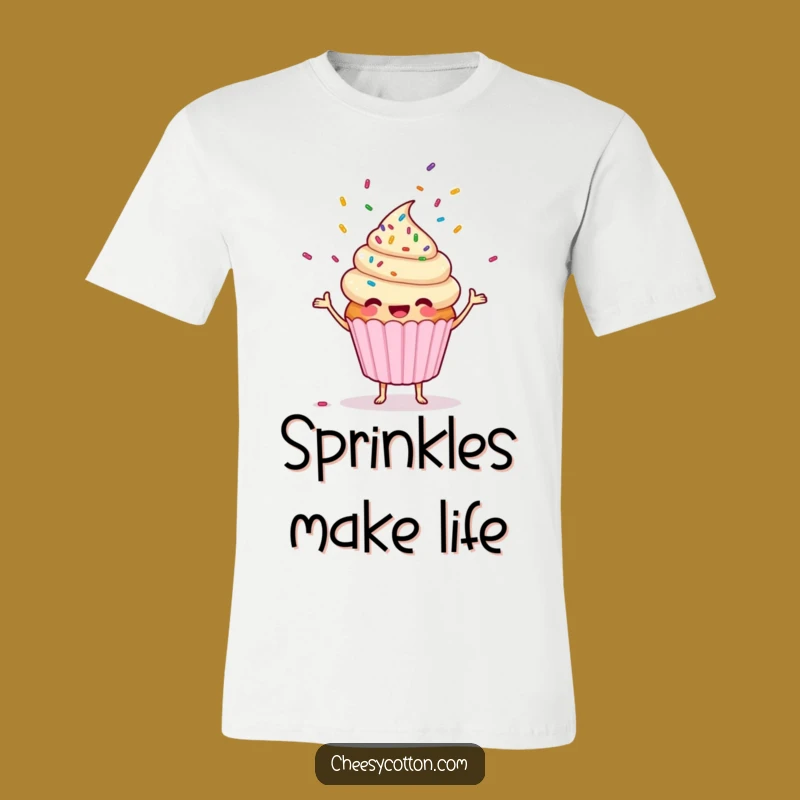 Funny Cupcake Sprinkles Juggler Tee: Hilarious Outfit for Sweet Treat Fans!