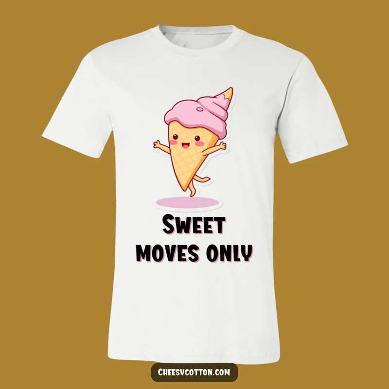 Funny Ice Cream Cartwheel Shirt: Playful Character Tee for a Cool & Fun Style