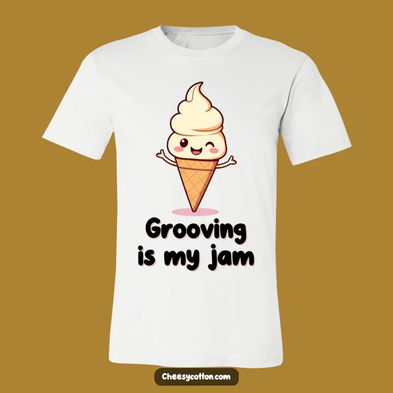 Funny Kawaii Ice Cream Dance T-Shirt Groove To The Fun Beat