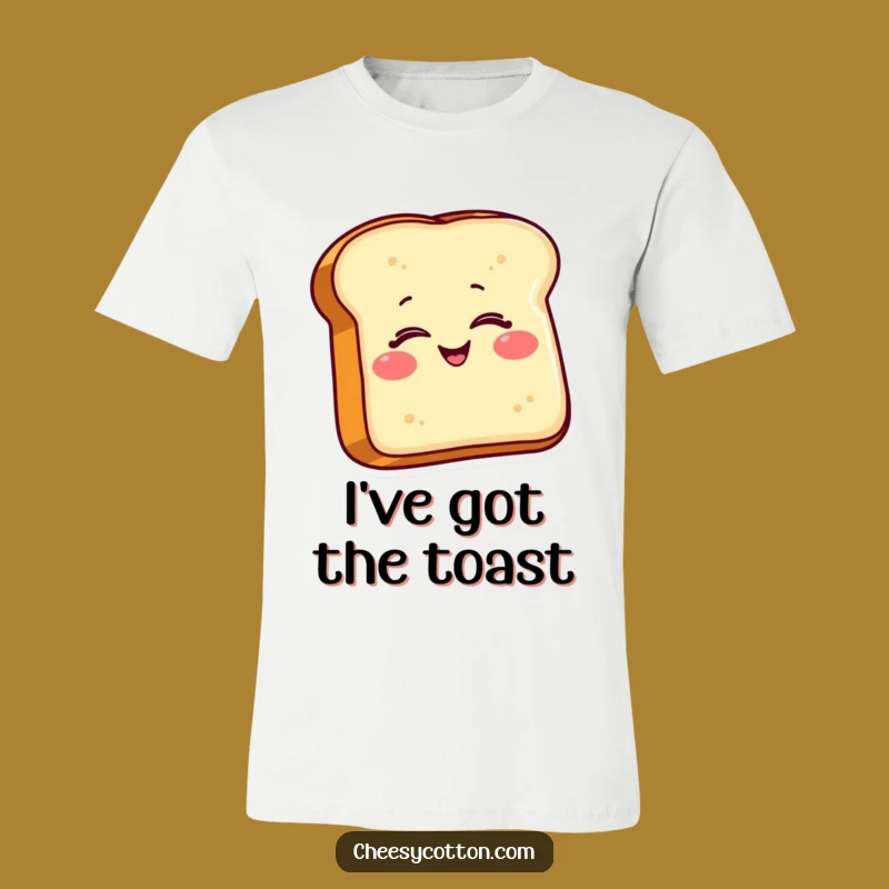 Funny Toast T-Shirt: Wear the Winking Smile, a Breakfast-Themed Funny Gift!