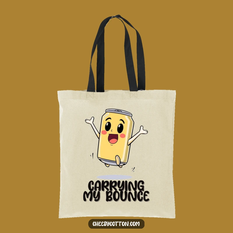 Funny Soda Jump Tote Bag: Carry Your Essentials with Energetic Flair