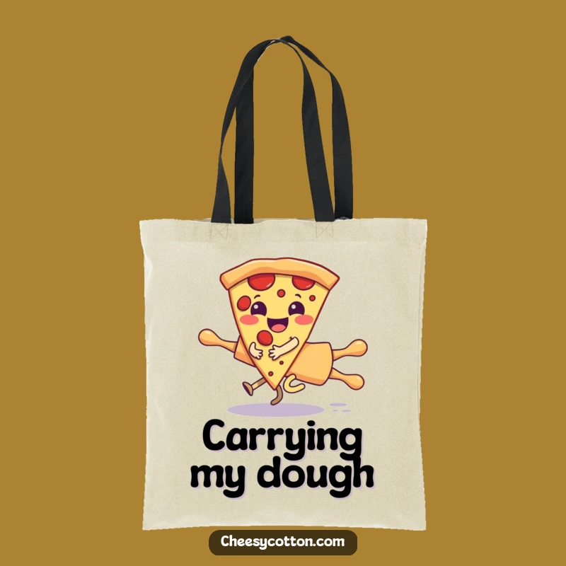 Funny Pizza Rolling Pin Tote Bag: Carry Your Laughs in Style