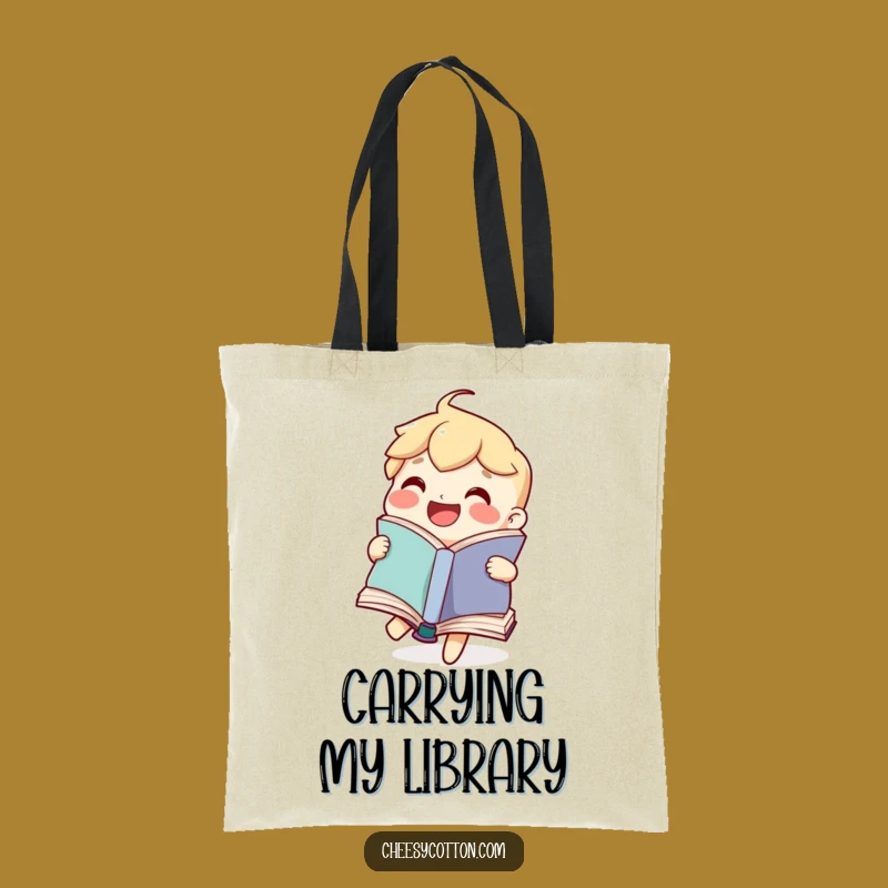Funny Book Tote Bag: Carry Your Stories and Laughs with This Character